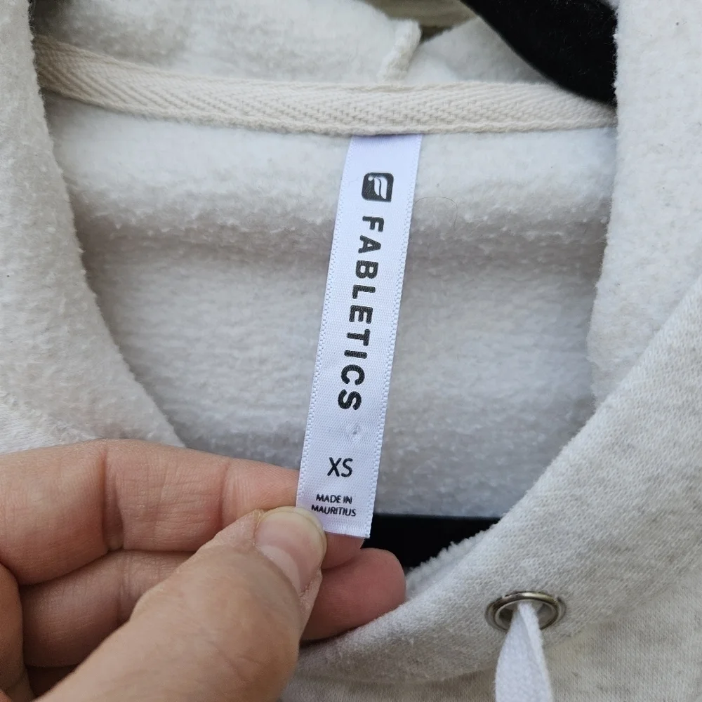 Fabletics Rayna hoodie in Vanilla Heather XS relaxed fit - Picture 6 of 9